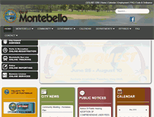 Tablet Screenshot of cityofmontebello.com